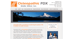 Desktop Screenshot of osteopathicpdx.com