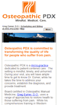 Mobile Screenshot of osteopathicpdx.com